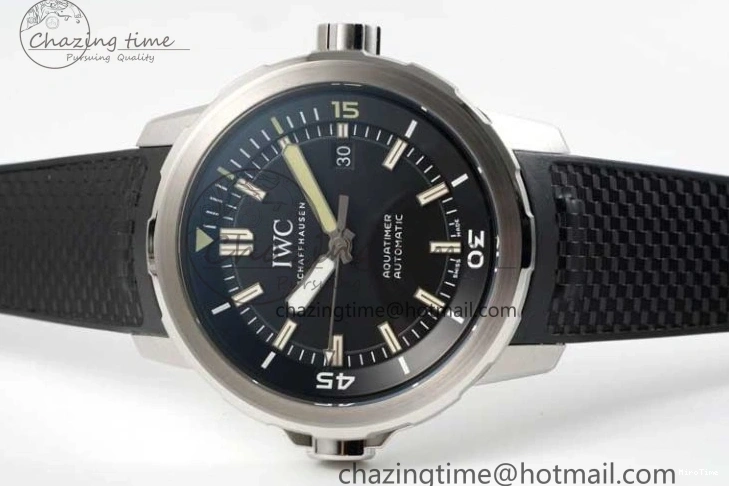 MIROTIME 1229 TechFriendly Aquatimer SS IW3290 RSF 1:1 Best Edition Black Dial on Black Rubber Strap A 7076